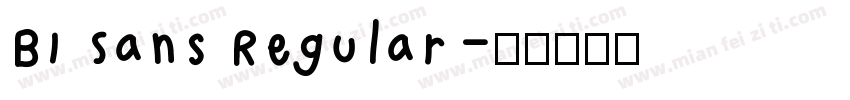 BI Sans Regular字体转换